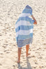 Toddler Poncho Towel - Light Blue and Navy