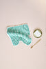 Turkish Cotton Face Washer - Green Stripes (Pack of 2) - Miss April Towels