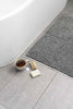 Black and white striped luxury Turkish cotton bathroom towel set