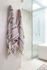 Candy Pompom Bathroom Set vibrant multicoloured Turkish cotton towels