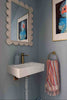 Multicolor confetti bathroom towel set with artisan tassels