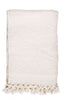 beige natural bathroom towel set with Turkish cotton towels and bath mat