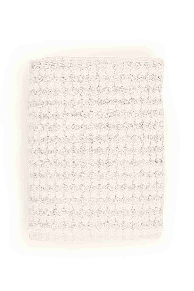Natural pompom Turkish cotton bath mat in neutral tone