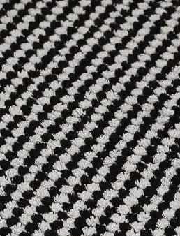 Black and white pompom Turkish cotton hooded baby towel by Miss April