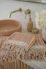 Sorbet Bathroom Set plush pastel Turkish cotton towels with pompom accents