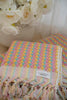 Sorbet Bathroom Set pastel Turkish cotton towels with pompom accents