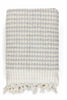 Pompom Turkish Cotton Bath Sheet - Pale Grey - Miss April Towels