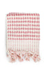 Pompom Turkish Cotton Hand Towel - Pink Clay - Miss April Towels