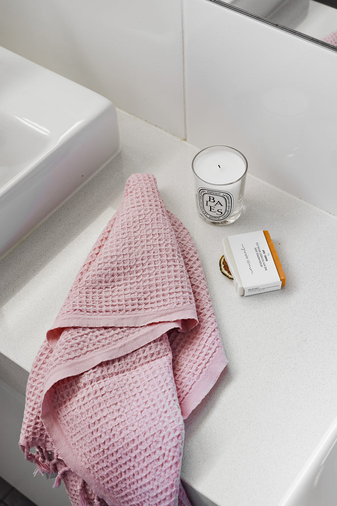 Blush pink best sale hand towels