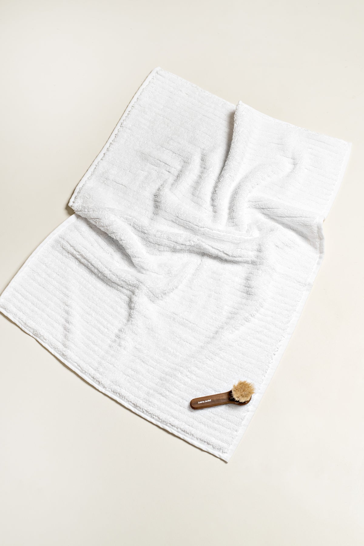 Turkish Cotton Bath Mat White Stripes Miss April Towels