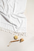 Turkish Cotton Bath Sheet - White Stripes - Miss April Towels